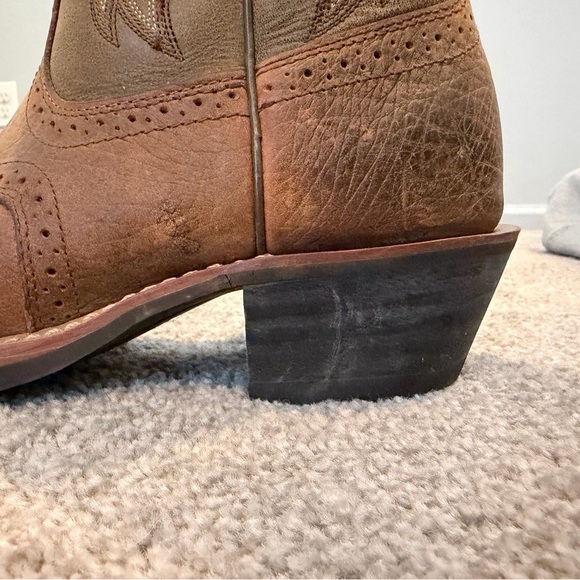 Ariat Mens (or Womens) Tan/Brown Western Cowboy Boots Size US 8EE Style 10002230 - Picture 4 of 16